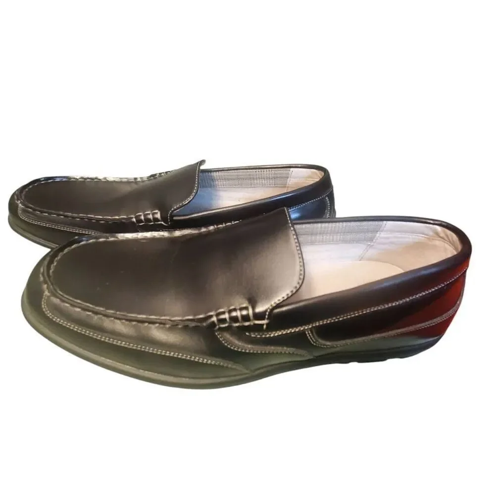 Mens Nunn Bush Black Slip On Driving Loafers Shoes Size 10.5M
